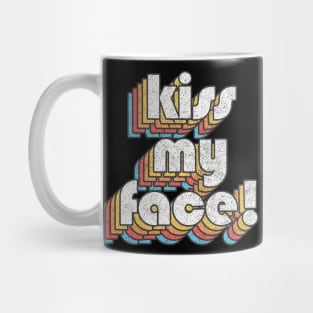 KISS MY FACE! / Retro Alan Partridge Quote Mug